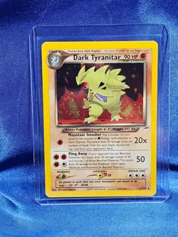 Dark Tyranitar HOLO RARE 11/105 Neo Destiny VINTAGE 2000 Pokemon TCG LP - Image 1