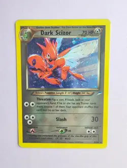 Pokemon TCG Dark Scizor 9/105 Holo Rare Neo Destiny Vintage LP - Image 1