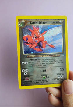 Pokemon TCG Dark Scizor 9/105 Holo Rare Neo Destiny Vintage LP - Image 2