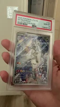 2025 Pokemon N’s Reshiram Illustration Rare PSA 10 GEM MINT #167 - Image 2