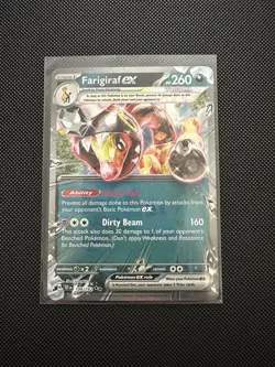 Pokemon TCG Farigiraf ex 108/162 Temporal Forces Double Rare Holo NM - Image 1