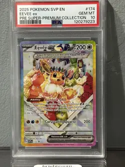 Pokemon TCG Prismatic Evolutions SPC Eevee EX Black Star Promo - Image 1
