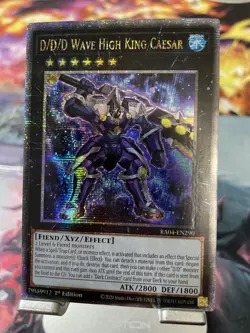 YuGiOh D/D/D Wave High King Caesar RA04-EN290 Quarter Century Secret Rare - Image 1