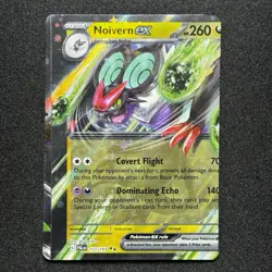 Pokemon Noivern EX #153 Paldea Evolved Holo NM MAJOR MISCUT ERROR - Image 1