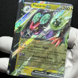 Pokemon Noivern EX #153 Paldea Evolved Holo NM MAJOR MISCUT ERROR - Image 5
