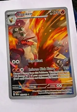Pokemon TCG Blaziken Destined Rivals Illustration Rare Card 192/182 NM - Image 2
