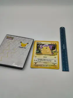 Pokemon PIKACHU Train On Binder With Pikachu 58/102 Jumbo Card - Image 2