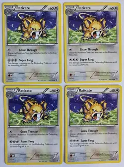 Raticate Boundaries Crossed 105/149 X4 Regular Uncommon LP/MP Pokemon TCG - Image 1
