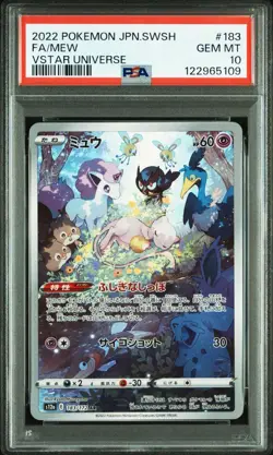 PSA 10 Mew AR 183/172 S12a VSTAR Universe - Pokemon Card Japanese 2022 - Image 1