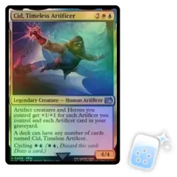 FOIL CID, TIMELESS ARTIFICER (409) Final Fantasy FIN Magic MTG MINT CARD - Image 1