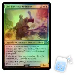 FOIL CID, TIMELESS ARTIFICER (417) Final Fantasy FIN Magic MTG MINT CARD - Image 1