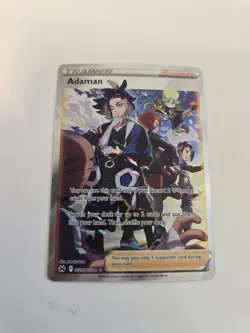 Pokemon Adaman GG57/GG70 Crown Zenith Galarian Gallery Trainer Full Art Holo NM - Image 1