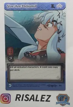 You Are Defeated #P4 InuYasha Trading Card Game TCG CCG first edition 2006 - Image 1