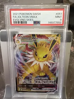 Pokemon Jolteon VMAX Holo Ultra Rare TCG Card Evolving Skies 051/203 - Image 1