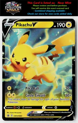 SWSH: Sword & Shield Promo Cards #SWSH063 Pikachu V - Image 1