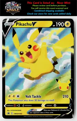 SWSH: Sword & Shield Promo Cards #SWSH143 Pikachu V - Image 1