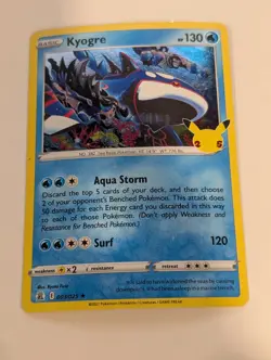 Kyogre 003/025 Celebrations 25th Anniversary Pokemon Holo Foil Nice! - Image 1