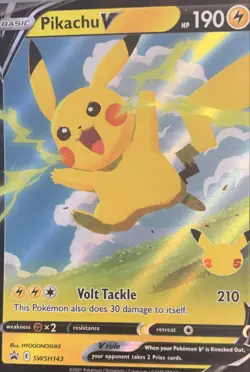 Pikachu V SWSH143 SWSH: Sword & Shield Promo Cards Holo - Image 1