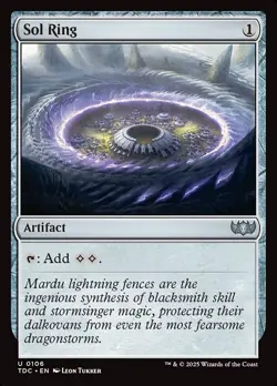 MTG Commander TDM U Sol Ring #0106 - Image 1