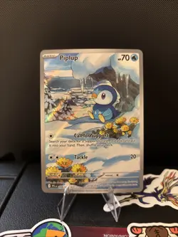 Piplup 098/094 Illustration Rare Phantasmal Flames Pokemon English - Image 1