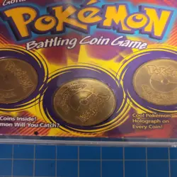 Pokemon Battling Coin Game Hasbro Vintage 3 Coins Holograph Collectible Toy - Image 3