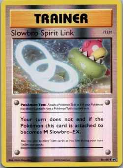 Slowbro Spirit Link 86/108 Uncommon Evolutions Pokemon Reverse Holo Near Mint - Image 1
