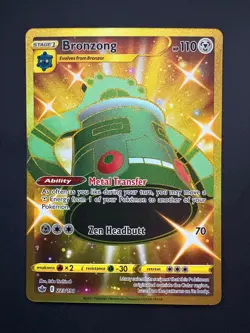 Bronzong 223/198 Pokemon Chilling Reign Gold Secret Rare Near Mint (NM) 2021 - Image 1