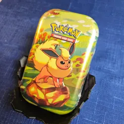 Pokemon TCG Flareon Collector Tin – Factory Sealed Unopened Metal Tin - Image 1