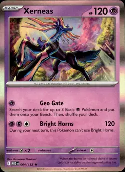 Xerneas 064/132 Holo - Pokemon ME01: Mega Evolution - NM - Image 1