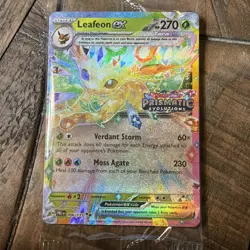 Leafeon ex 006/131 - Pokemon TCG SV Prismatic Evolutions Stamped Promo SEALED - Image 1
