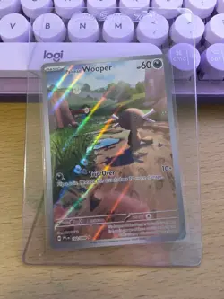 Pokemon Paldean Wooper Phantasmal Flames Holo Illustration Rare 102/094 60HP 20… - Image 1
