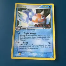Pokemon TCG Seaking EX Deoxys 24/107 Stamped Reverse Holo Rare MP - Image 1
