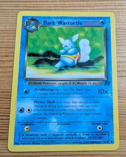Dark Wartortle 46/82 Team Rocket Regular MP Vintage Pokemon Wotc - Image 1