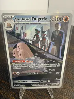 Pokemon Team Rocket's Dugtrio 239/217 ASC EN Rare Stage 1 100 HP Regular English - Image 1