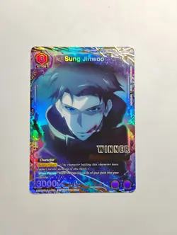 Union Arena Solo Leveling Sung Jinwoo Release Event WINNER SLG-1-019 English - Image 1