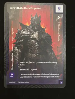 Wonders of The First Yara VII, the Dark Emperor Epic Rare Call Of The Stones - Image 1