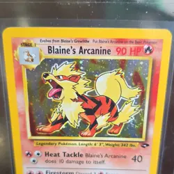 Blaine's Arcanine 1/132 – Holo – Gym Challenge – Pokemon TCG Card - 1 of 2 - Image 2