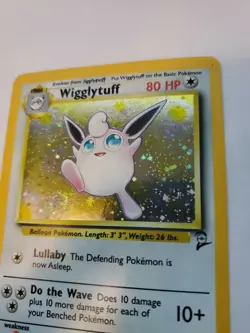 Wigglytuff Base Set 2 Holo Pokemon Card Jungle Fossil NM + U - Image 3