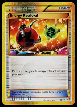 Pokemon Card - Energy Retrieval Ancient Origins 99/98 Secret Rare 2015 - Image 1