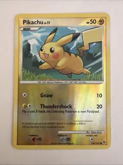 Pokemon Pikachu 120/147 Supreme Victors Reverse Holo 50HP Card 2009 - Image 1