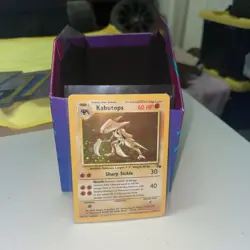 Pokemon TCG Kabutops Holo Rare Card 9/62 Fossil Unlimited 1999 LP NM - Image 1