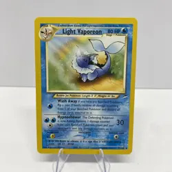 Light Vaporeon 52/105 Regular Uncommon Neo Destiny 2000 Pokemon Card- NM - Image 1