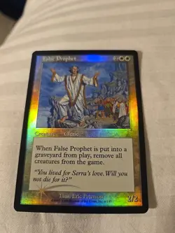 Magic the Gathering False Prophet Foil Urza’s Destiny Prerelease Promo ~LP~ - Image 1