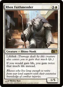 1x Rhox Faithmender Light Play, English Magic 2013 MTG Magic - Image 1