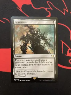 Reanimate 0206 Commander Lord of the Rings Rare MTG LTC EN NM - Image 1