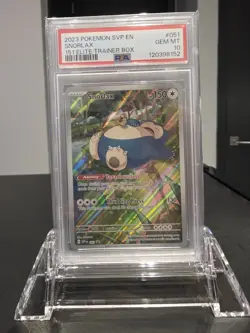 2023 POKEMON SVP EN-SV BLACK STAR PROMO 151 ELITE TRAINER BOX SNORLAX PSA 10 - Image 1