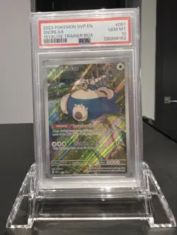 2023 POKEMON SVP EN-SV BLACK STAR PROMO 151 ELITE TRAINER BOX SNORLAX PSA 10 - Image 3