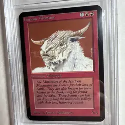 MTG Alpha Hurloon Minotaur BGS 9 Quad+ Mint (Gem Mint centering) 1993 - Image 3