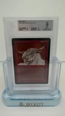 1993 Magic: The Gathering - Limited Edition Beta HURLOON MINOTAUR BGS 9 - MTG - Image 1
