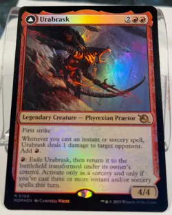 MTG Urabrask / The Great Work - March of the Machine (MOM) Near Mint FOIL - Image 1